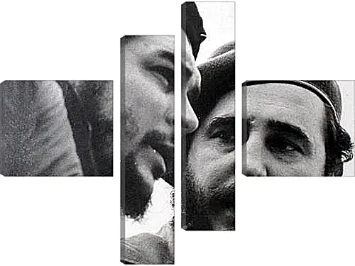 Модульная картина - Che Guevara - Че Гевара и Фидель Кастро
