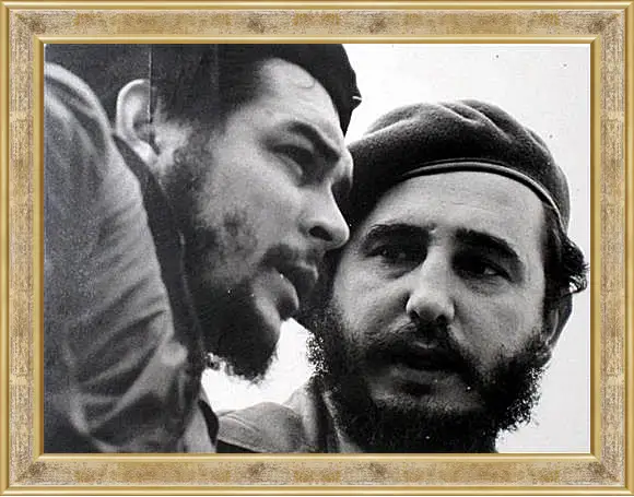 Картина в раме - Che Guevara - Че Гевара и Фидель Кастро
