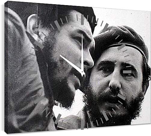 Часы картина - Che Guevara - Че Гевара и Фидель Кастро

