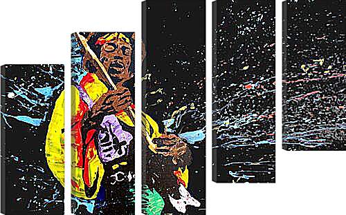 Модульная картина - Jimi Hendrix - Джими Хендрикс