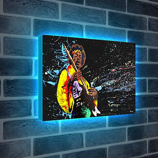 Лайтбокс световая панель - Jimi Hendrix - Джими Хендрикс