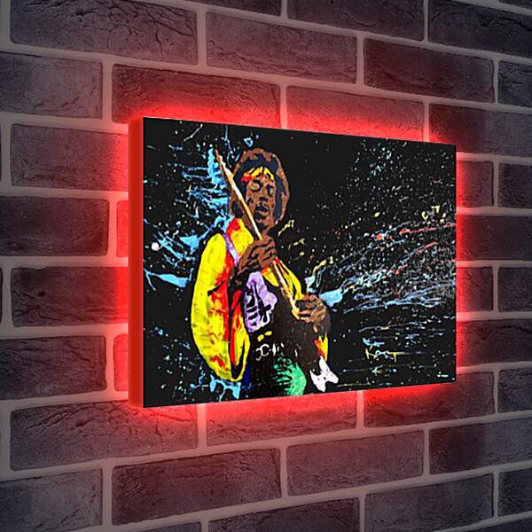 Лайтбокс световая панель - Jimi Hendrix - Джими Хендрикс