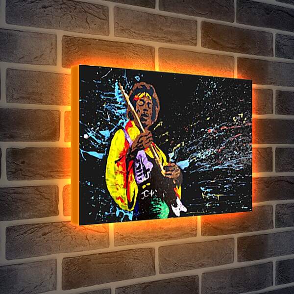 Лайтбокс световая панель - Jimi Hendrix - Джими Хендрикс