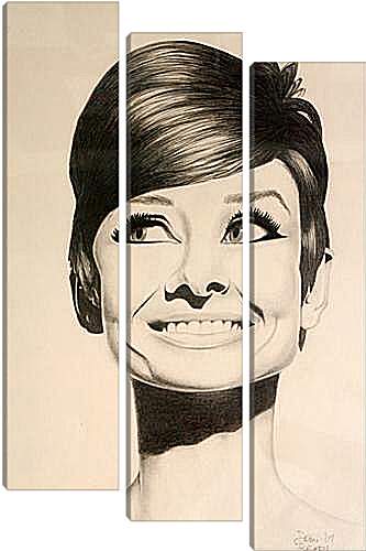 Модульная картина - Audrey Hepburn - Одри Хепберн
