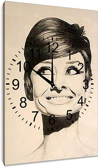 Часы картина - Audrey Hepburn - Одри Хепберн
