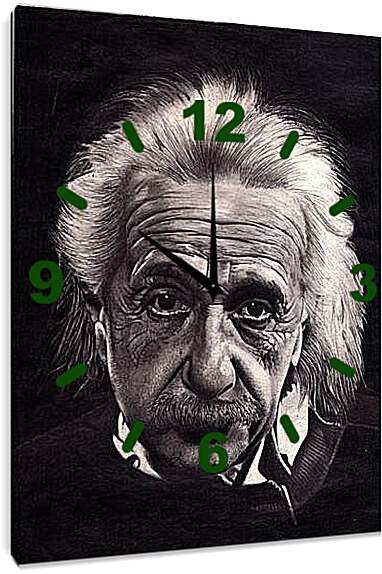 Часы картина - Albert Einstein - Альберт Эйнштейн
