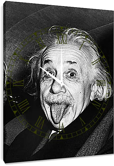 Часы картина - Albert Einstein - Альберт Эйнштейн
