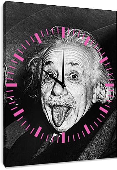 Часы картина - Albert Einstein - Альберт Эйнштейн
