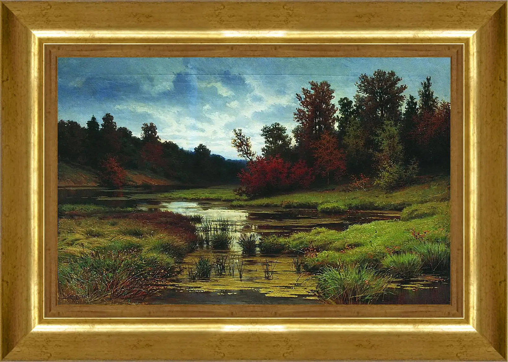 Картина в раме - Осень. Ефим Волков