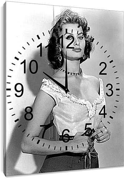 Часы картина - Софи Лорен
