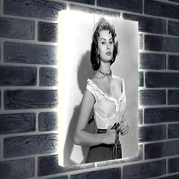 Лайтбокс световая панель - Софи Лорен
