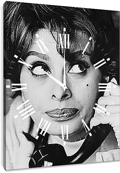 Часы картина - Софи Лорен
