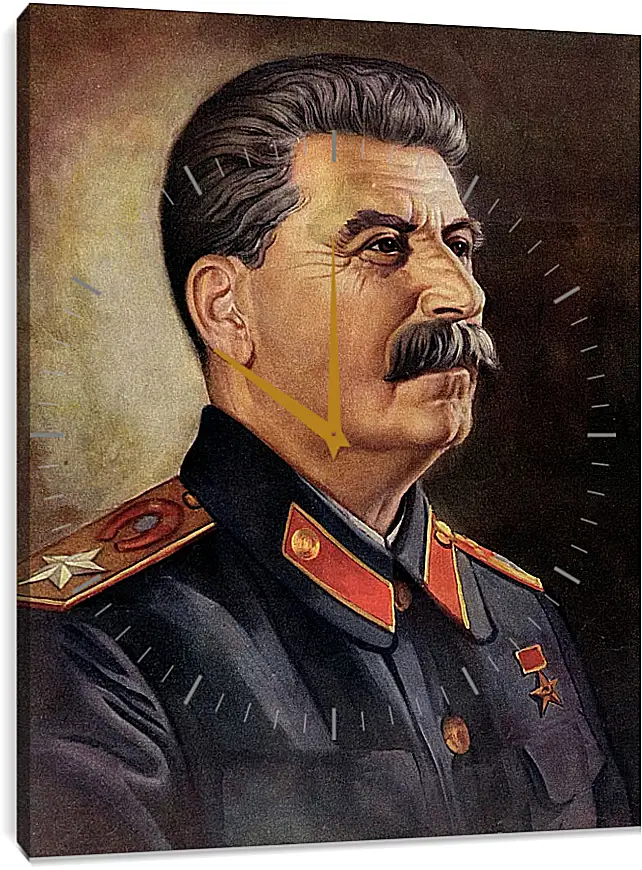 Часы картина - Иосиф Виссарионович Сталин