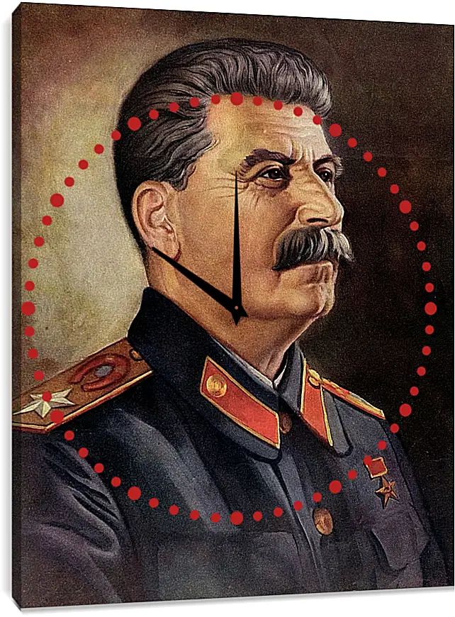 Часы картина - Иосиф Виссарионович Сталин