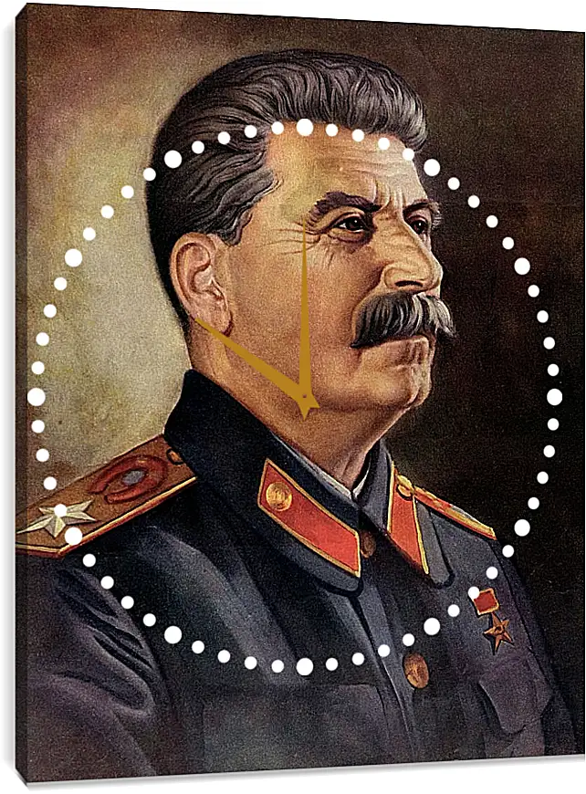 Часы картина - Иосиф Виссарионович Сталин