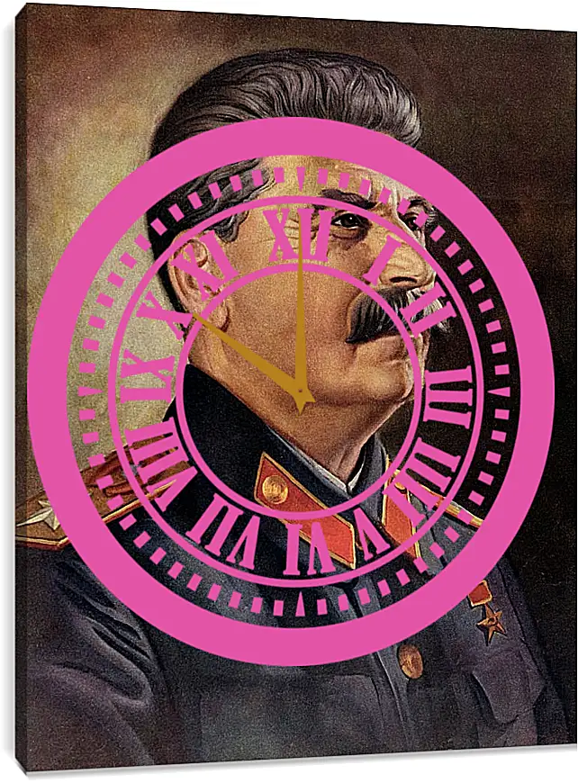 Часы картина - Иосиф Виссарионович Сталин