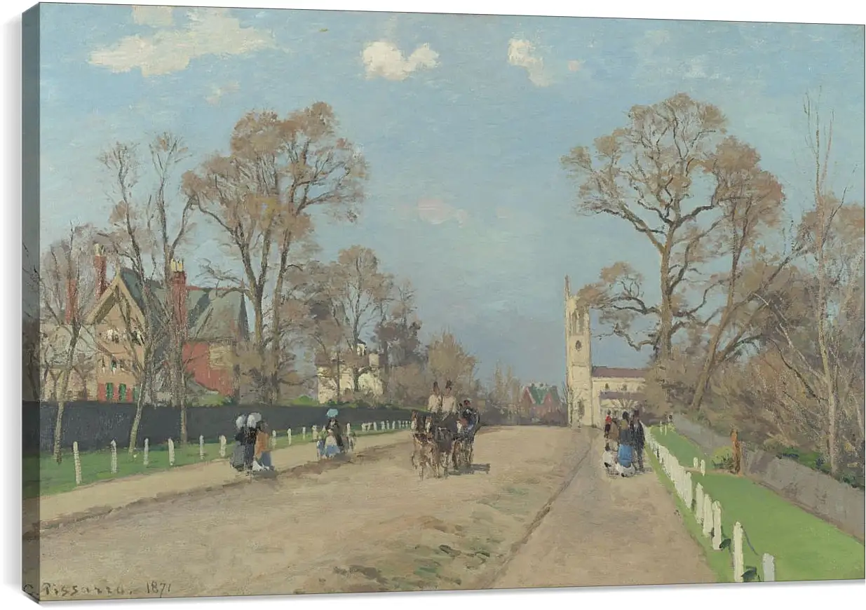 Постер и плакат - The Avenue, Sydenham. Камиль Писсарро