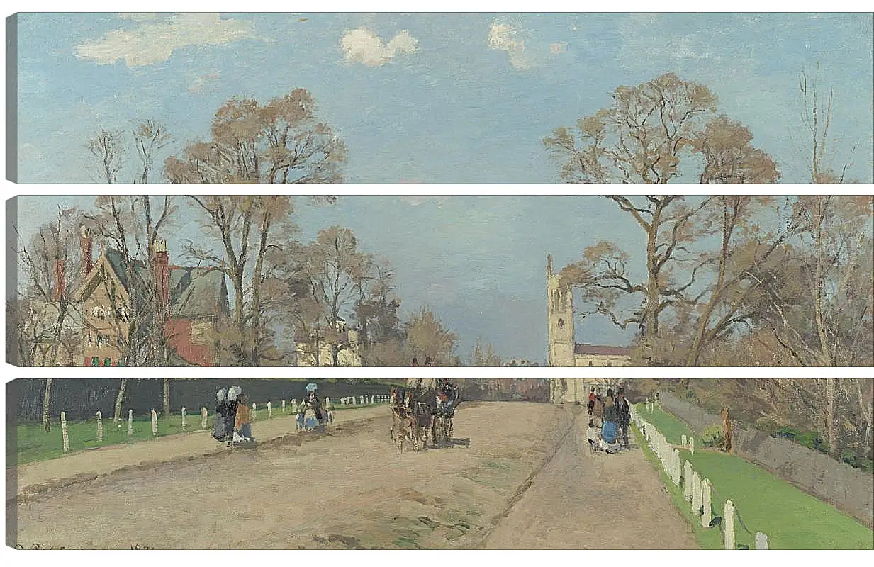Модульная картина - The Avenue, Sydenham. Камиль Писсарро