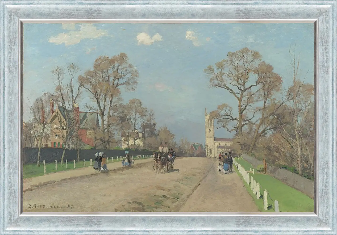 Картина в раме - The Avenue, Sydenham. Камиль Писсарро