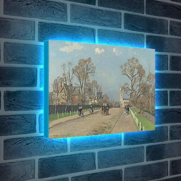 Лайтбокс световая панель - The Avenue, Sydenham. Камиль Писсарро