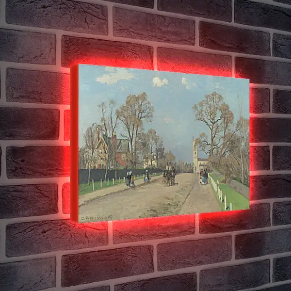 Лайтбокс световая панель - The Avenue, Sydenham. Камиль Писсарро
