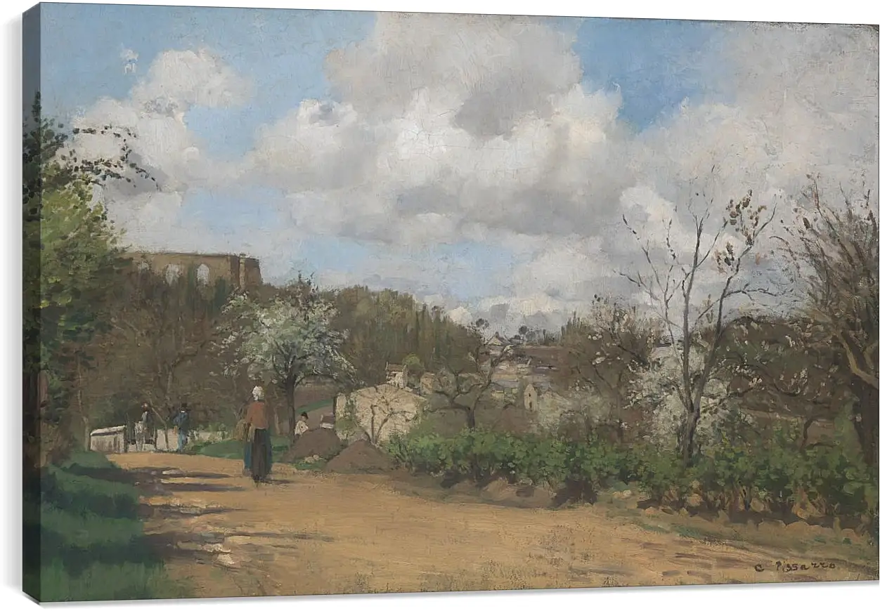 Постер и плакат - View from Louveciennes. Камиль Писсарро