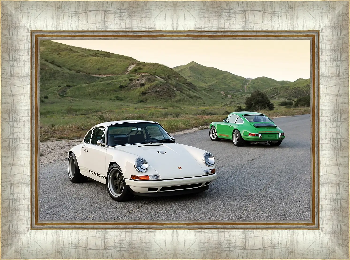 Картина в раме - Два Порше 911 (Porshe 911)
