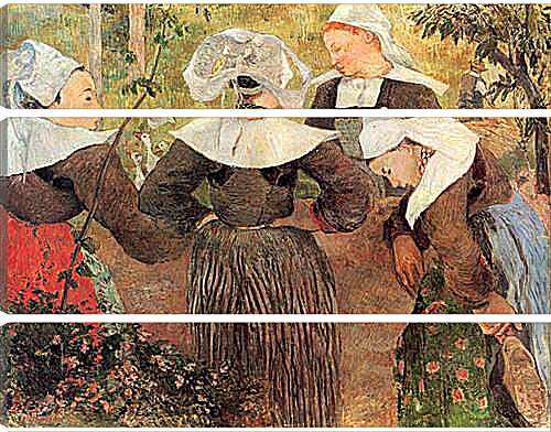 Модульная картина - Der Tanz der vier Bretoninnen. Поль Гоген