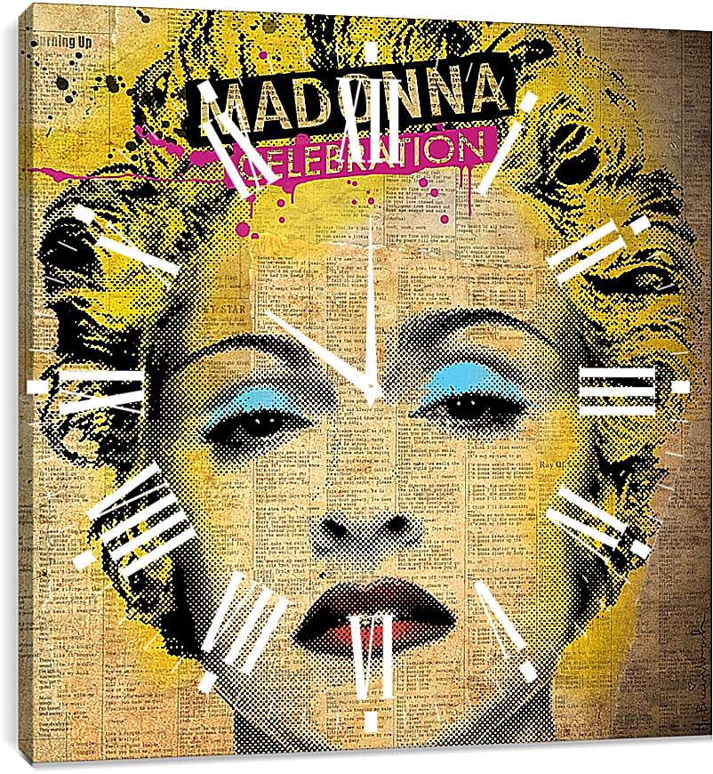 Часы картина - Madonna - Мадонна