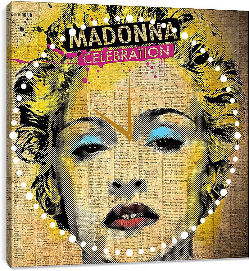 Часы картина - Madonna - Мадонна