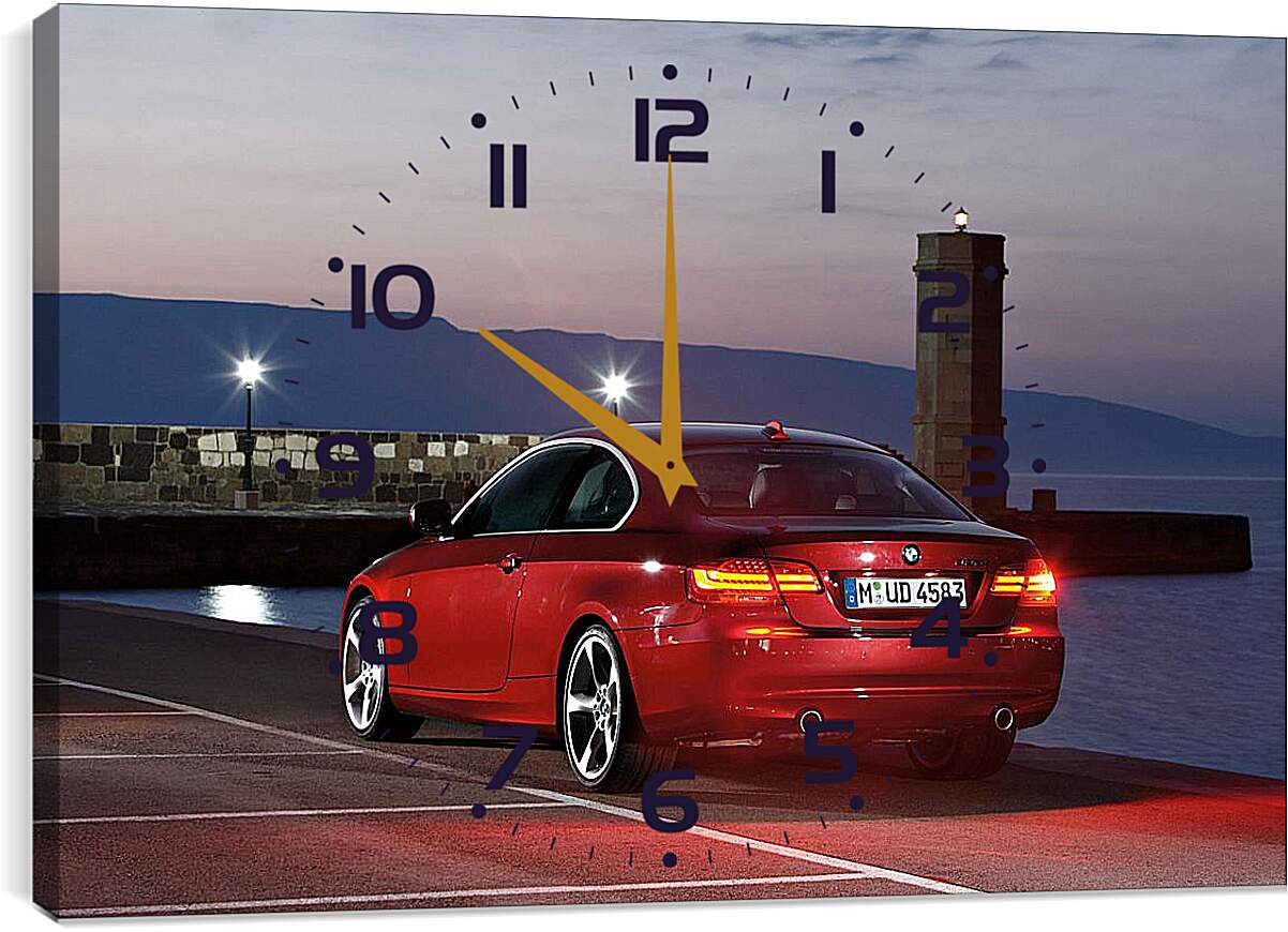 Часы картина - BMW 3 серия купе