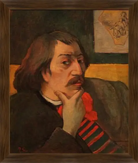 Картина в раме - Self-portrait. Поль Гоген