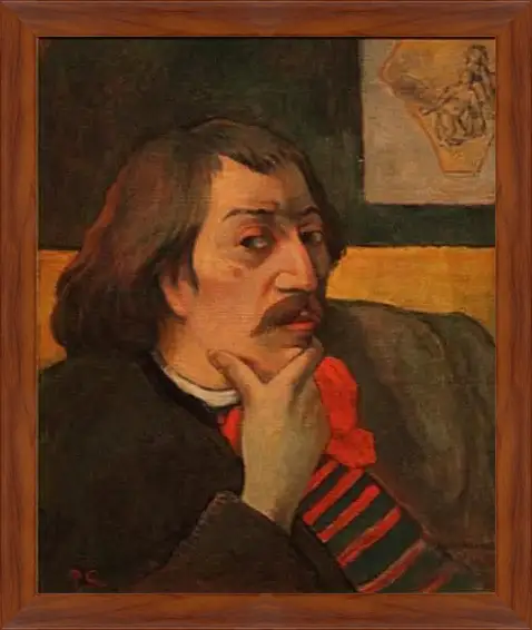 Картина в раме - Self-portrait. Поль Гоген