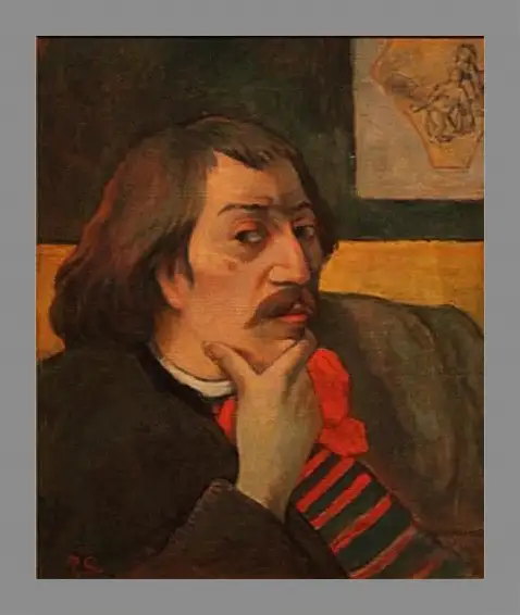 Картина в раме - Self-portrait. Поль Гоген