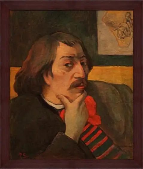 Картина в раме - Self-portrait. Поль Гоген