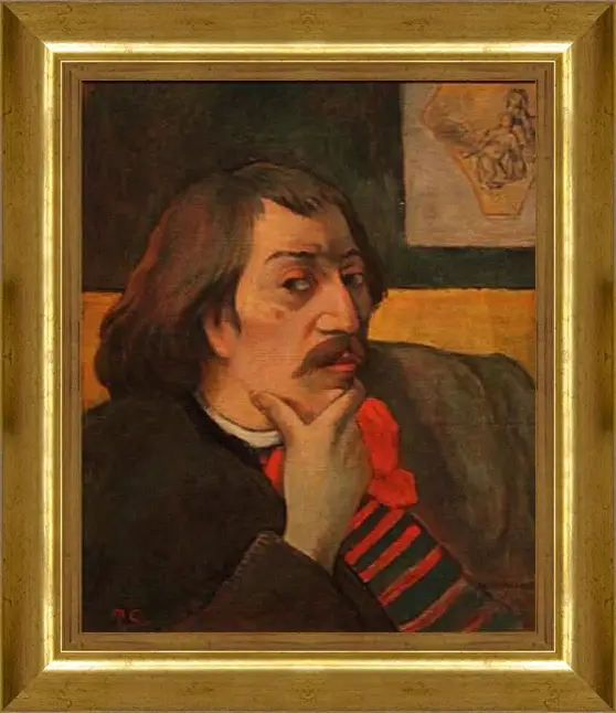 Картина в раме - Self-portrait. Поль Гоген