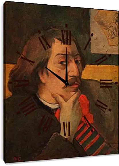 Часы картина - Self-portrait. Поль Гоген