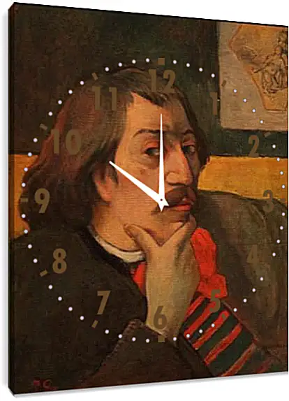 Часы картина - Self-portrait. Поль Гоген