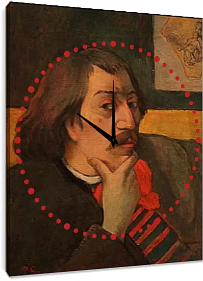 Часы картина - Self-portrait. Поль Гоген