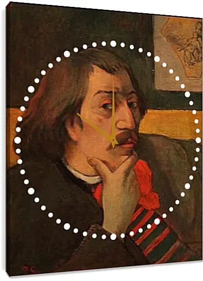 Часы картина - Self-portrait. Поль Гоген