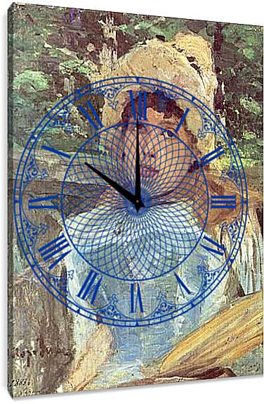 Часы картина - Портрет хористки. Коровин Константин
