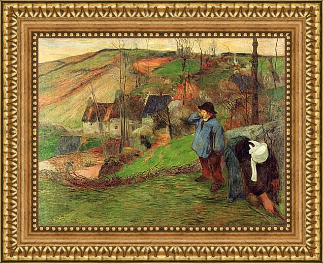 Картина в раме - Landscape of Brittany. Поль Гоген