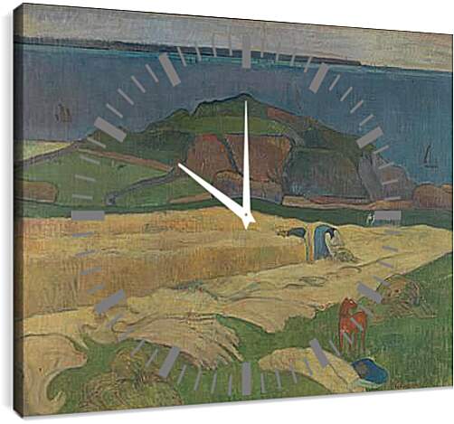 Часы картина - Harvest. Поль Гоген