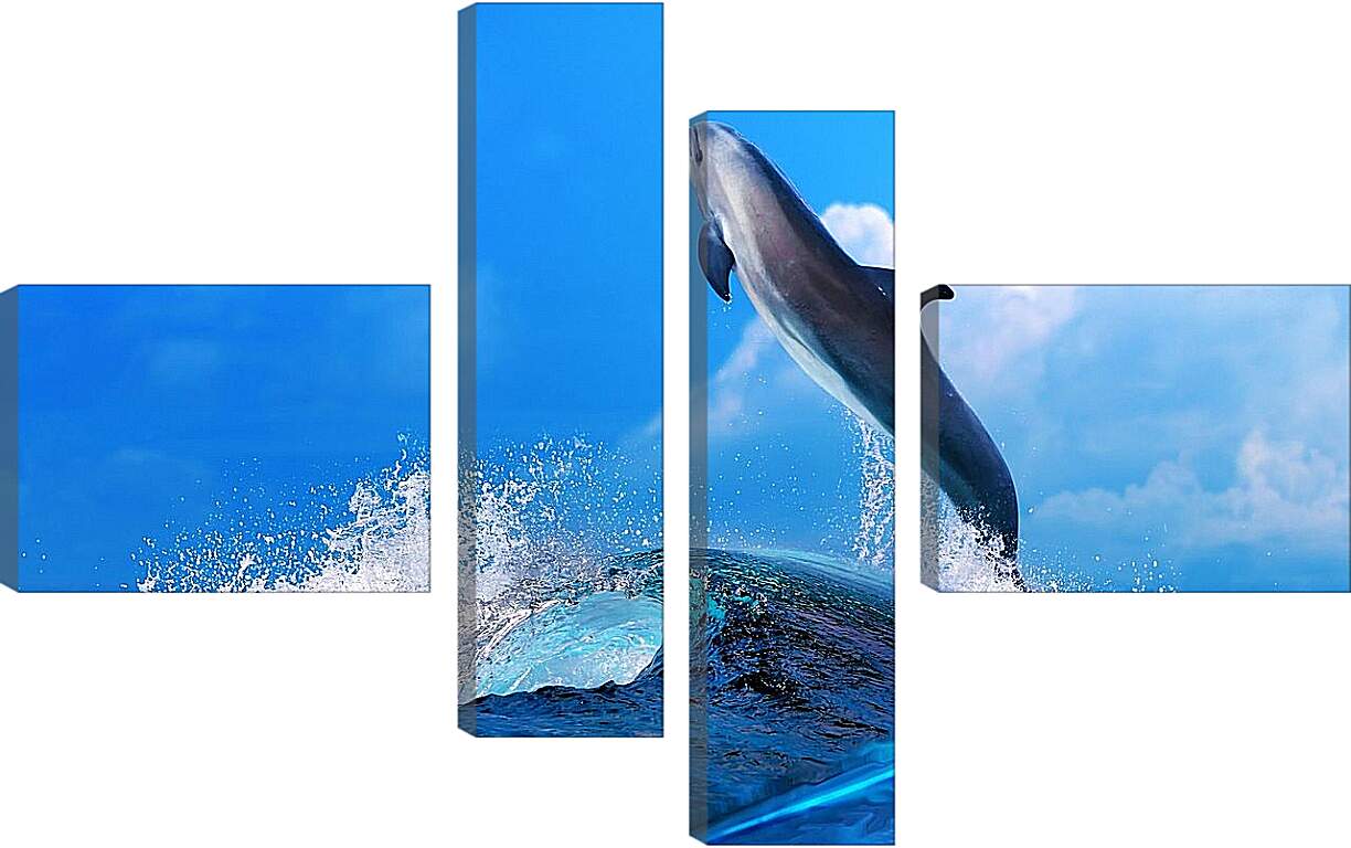 Модульная картина - Дельфин
