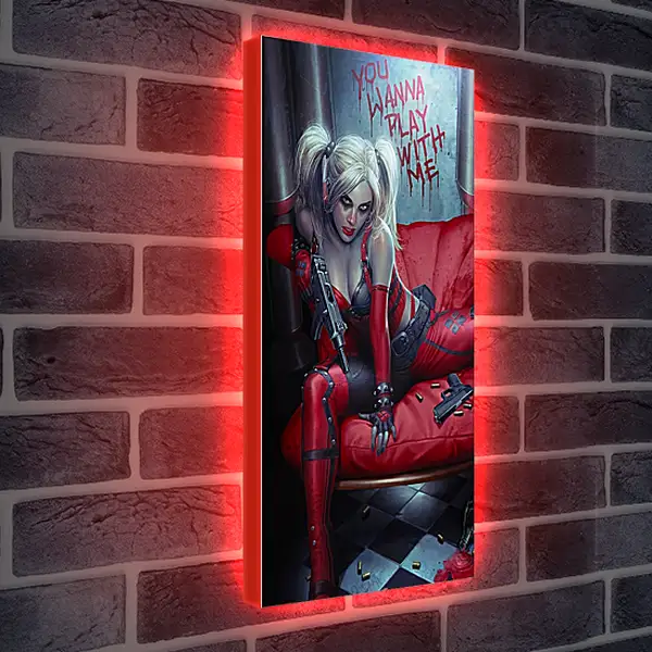 Лайтбокс световая панель - Харли Квинн (Harley Quinn)