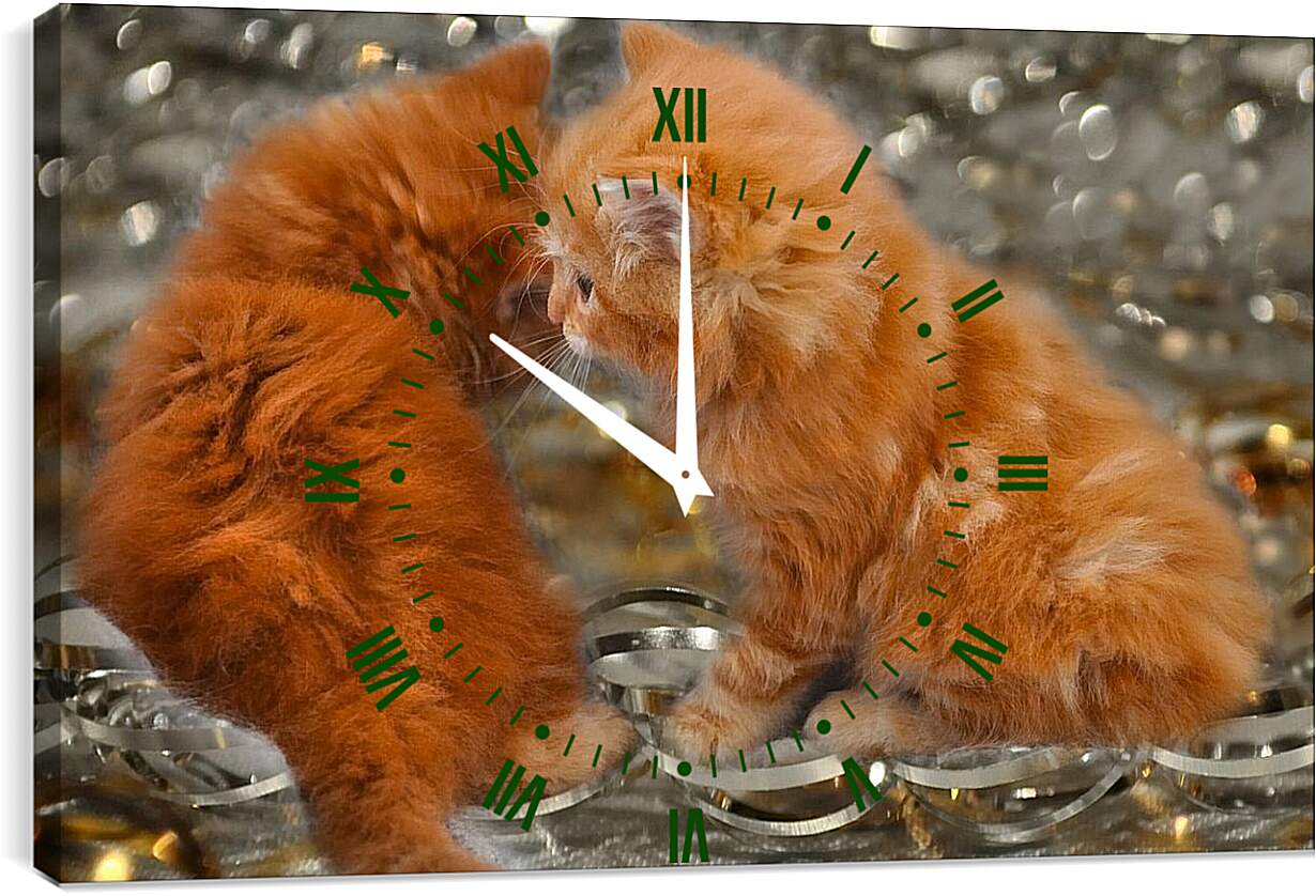 Часы картина - Котята