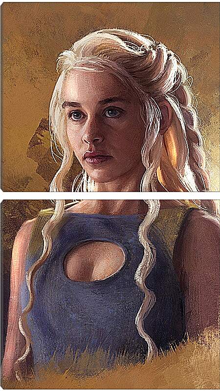 Модульная картина - Дейенерис - мать драконов. Игра престолов