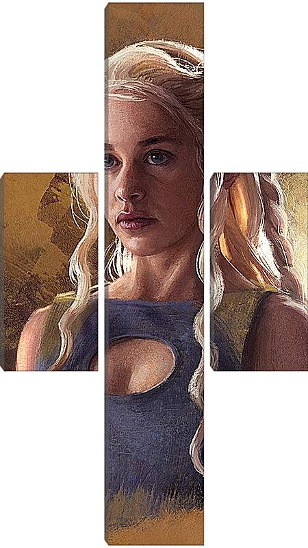 Модульная картина - Дейенерис - мать драконов. Игра престолов