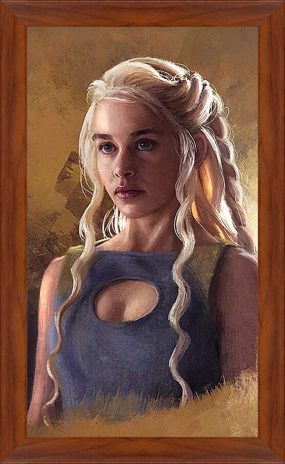 Картина в раме - Дейенерис - мать драконов. Игра престолов
