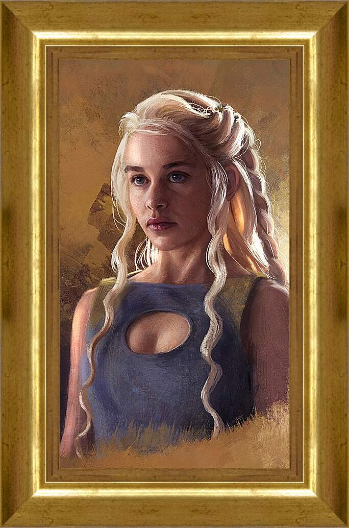 Картина в раме - Дейенерис - мать драконов. Игра престолов